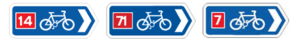 Signs for National Cycle Routes