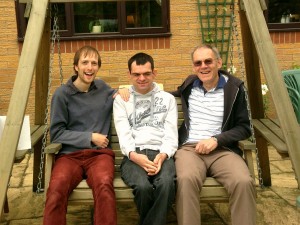 Warwick with Matthew and Barrie