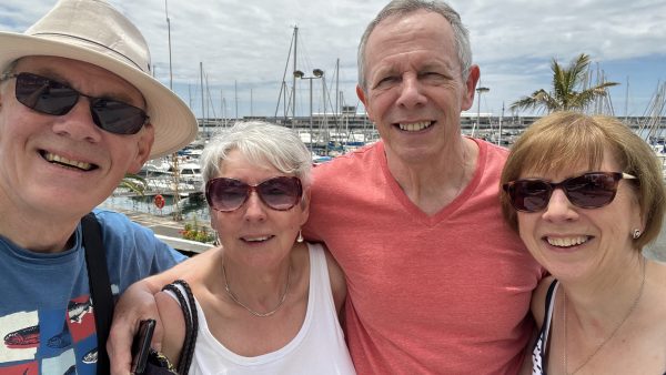 Barrie, Janice, Philip, Joan at Monte in Madeira
