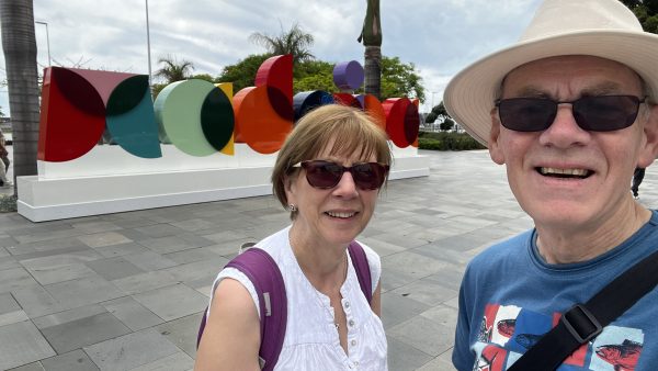 Barrie and Joan in Funchal, Madeira